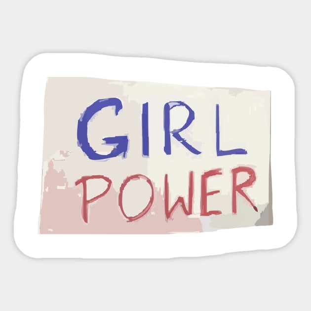 Girl Power Sticker by Sanu Designs